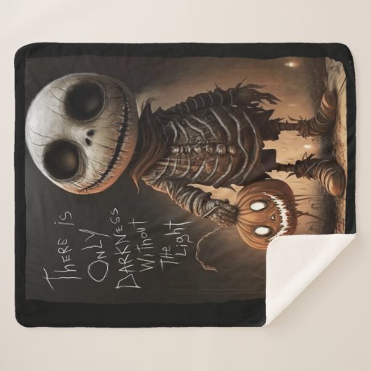 Couverture Sherpa Skeleton Pumpkin – There Is Only Darkness (Devant (Horizontal))