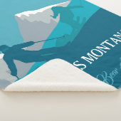 Couverture Sherpa Ski alpin Montana Personnalisé (3/4)