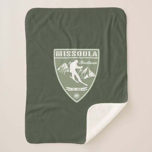 Couverture Sherpa Ski Missoula Montana (Devant)