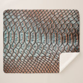 Couverture Sherpa skin leather texture backgroundtexture,crocodile,l (Devant (Horizontal))