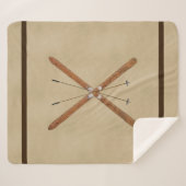 Couverture Sherpa Skis De Fond Et Polonais (Devant (Horizontal))