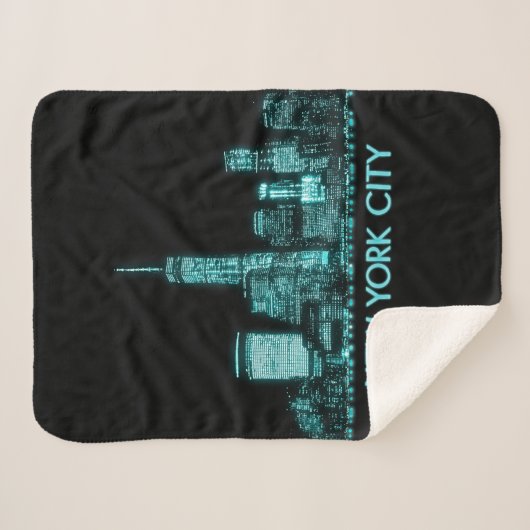 Couverture Sherpa Skyline de New York (Devant (Horizontal))