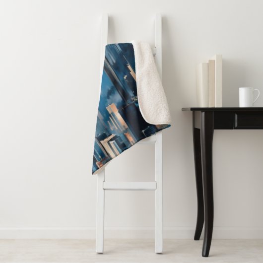 Couverture Sherpa Skyline Sherpa Blanket (En situation)