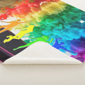 Couverture Sherpa SlipperyJoe's Dancing Pride Shadows cadeaux gay ar (3/4)