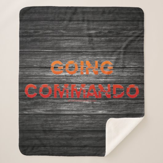 Couverture Sherpa SlipperyJoe's Going Commando audacieuse lettre ora (Devant)