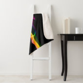 Couverture Sherpa SlipperyJoe's Rainbow vapor ripple arc en ciel c (En situation)