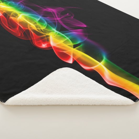 Couverture Sherpa SlipperyJoe's Rainbow vapor ripple arc en ciel c (3/4)
