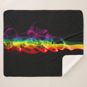 Couverture Sherpa SlipperyJoe's Rainbow vapor ripple arc en ciel c (Devant (Horizontal))