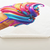 Couverture Sherpa SlipperyJoe's vibrante crème glacée cone classique (3/4)