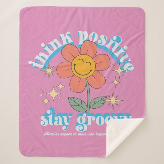 Couverture Sherpa Slogan Super pour un séjour positif (Devant)