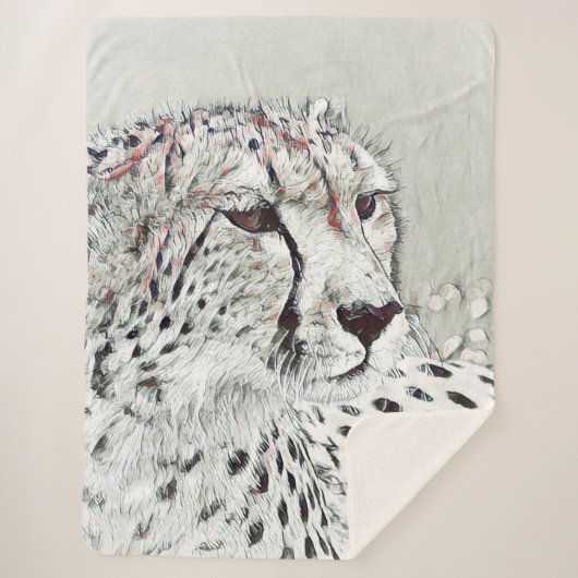 Couverture Sherpa smartmix animal - guépard (Devant)