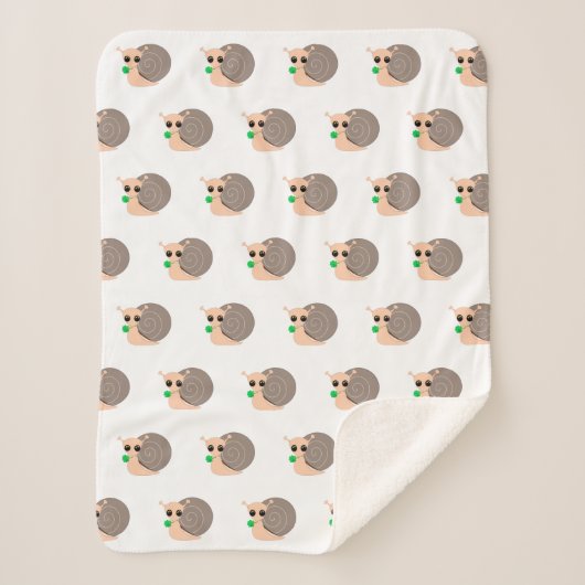 Couverture Sherpa Snail avec Clover Baby Sherpa Blanket (Devant)