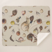 Couverture Sherpa Snail Slug Garden Pet Gastropod (Devant (Horizontal))