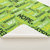 Couverture Sherpa Snarky Grinch | Grinch Snarky Phrase Motif (3/4)