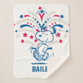 Couverture Sherpa Snoopy 4 juillet Danse (Devant)