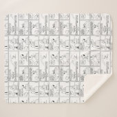 Couverture Sherpa Snoopy & Charlie Brown | Muffin anglais (Devant (Horizontal))