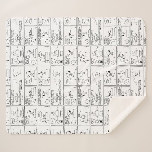 Couverture Sherpa Snoopy & Charlie Brown | Muffin anglais (Devant (Horizontal))