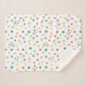 Couverture Sherpa Snoopy Colorful Hearts Motif (Devant (Horizontal))
