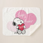 Couverture Sherpa Snoopy Hugs & Kisses (Devant (Horizontal))