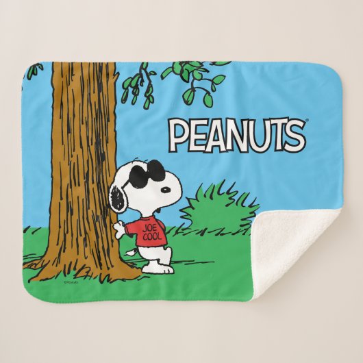 Couverture Sherpa Snoopy "Joe Cool" Standing (Devant (Horizontal))