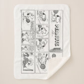 Couverture Sherpa Snoopy Joue Au Tennis (Devant)