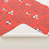 Couverture Sherpa Snoopy Varsity Sports Pattern (3/4)