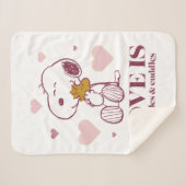 Couverture Sherpa Snoopy & Woodstock Love is Snuggets & Cuddles Anim (Devant (Horizontal))