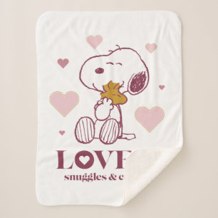 Couverture Sherpa Snoopy & Woodstock Love is Snuggles & Cuddles