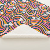 Couverture Sherpa Snoopy & Woodstock Vibes Super Motif violet (3/4)
