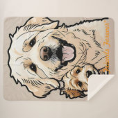 Couverture Sherpa "Snouts and Snuggles" (Devant (Horizontal))