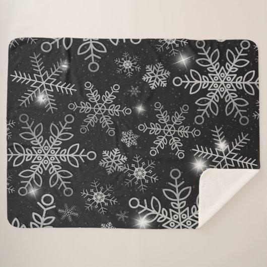 Couverture Sherpa Snow Flakes 8 (Devant (Horizontal))