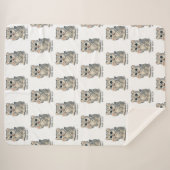 Couverture Sherpa Snow leopard - Purr-ello (Devant (Horizontal))