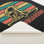 Couverture Sherpa Snowboard avec snowboard. (3/4)