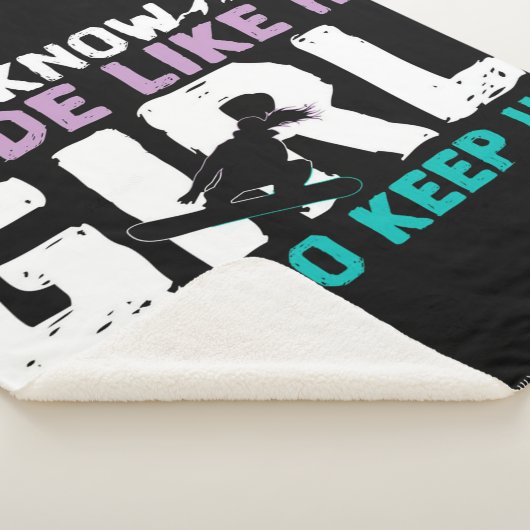 Couverture Sherpa snowboard snowboard snowboard Blanket (3/4)