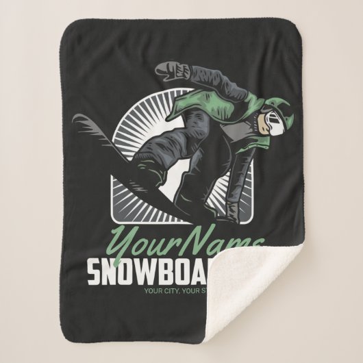 Couverture Sherpa Snowboarding (Devant)