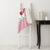 Couverture Sherpa Snowman avec Snowman Pine Tree (En situation)