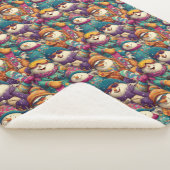 Couverture Sherpa Snowmen In Designer Ski Gear On The Slopes (3/4)