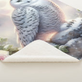 Couverture Sherpa Snowy Owl in Moonlit Winter Garden (3/4)