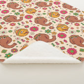 Couverture Sherpa Snuffleupagus et Big Bird Super Flower Motif (3/4)