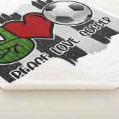 Couverture Sherpa Soccer paix et amour (3/4)