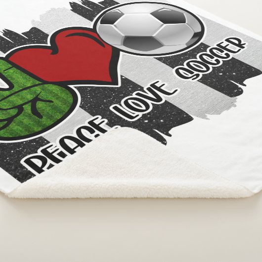 Couverture Sherpa Soccer paix et amour (3/4)