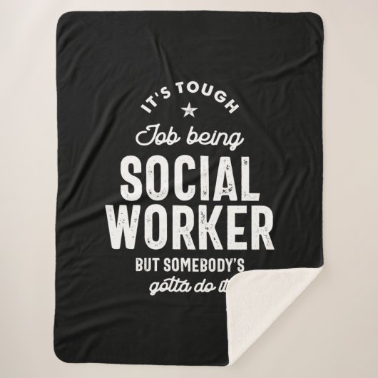 Couverture Sherpa Social Worker Job Title Cadeau (Devant)