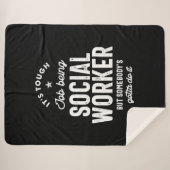 Couverture Sherpa Social Worker Job Title Cadeau (Devant (Horizontal))