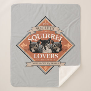 Couverture Sherpa Société des amoureux des écureuils - drôle d'écure