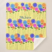 Couverture Sherpa Soeurs 50e Jubilé Floral  (Devant)