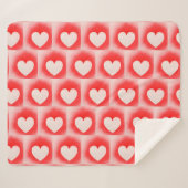 Couverture Sherpa Sois ma note de coeur rouge Valentine (Devant (Horizontal))