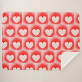 Couverture Sherpa Sois ma note de coeur rouge Valentine (Devant (Horizontal))
