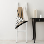 Couverture Sherpa Soleil Art déco en bronze Sherpa Blanket (En situation)