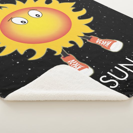 Couverture Sherpa Soleil et étoiles dans l'espace (3/4)