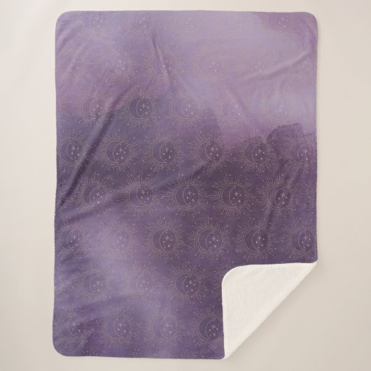 Couverture Sherpa Soleil et Lune (Devant)